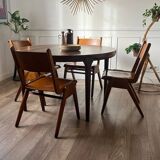 Dining table in rosewood, for 4 to 6 people.