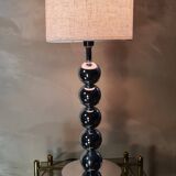 lampe boules chrome, style 70s barbier, philipe 39x18