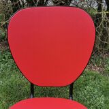 Chaise vintage rouge