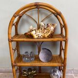 Vintage rattan shelf