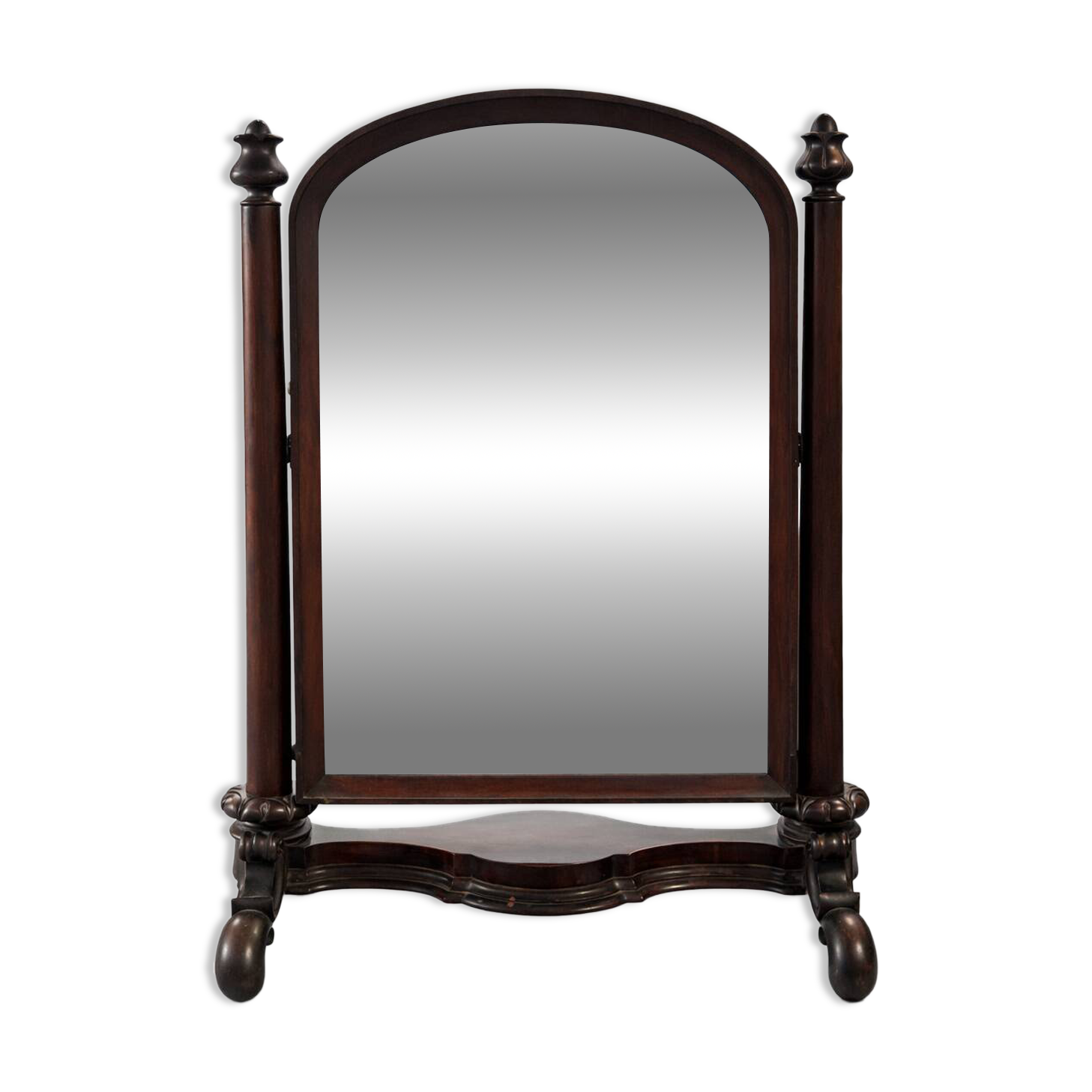 Psyche mirror in mahogany