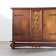 Vintage Danish Baroque Brutalist Style Oak Cabinet 1960s