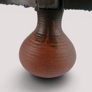 Lampe brutaliste en métal et céramique - Accolay