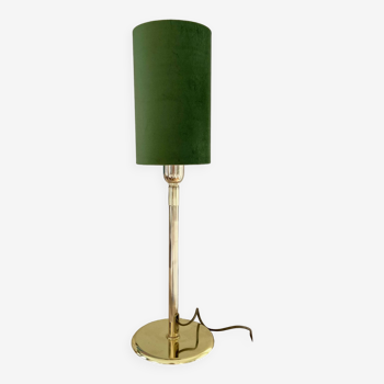 Large “Olive” lamp in brass and velvet