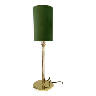 Large “Olive” lamp in brass and velvet