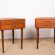 Pair of Danish teak bedside tables by PBJ Mobler 1960