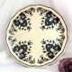 Assiette décorative faïence de Salins France  décor Quevilly  25,5 cm