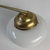 Ancienne lampe potence & opaline xl vintage