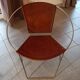 Paire de fauteuils en cuir marron clair