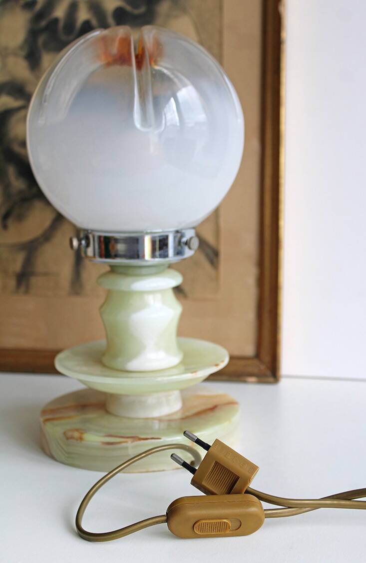 Murano globe light fixture
