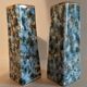 Pair of Limoges porcelain vases speckled decoration
