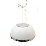 Opaline glass suspension by Pia Guidetti Crippa for Lumi, 1970s.