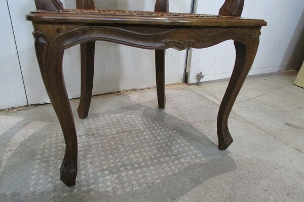 Fauteuil Louis XV canné