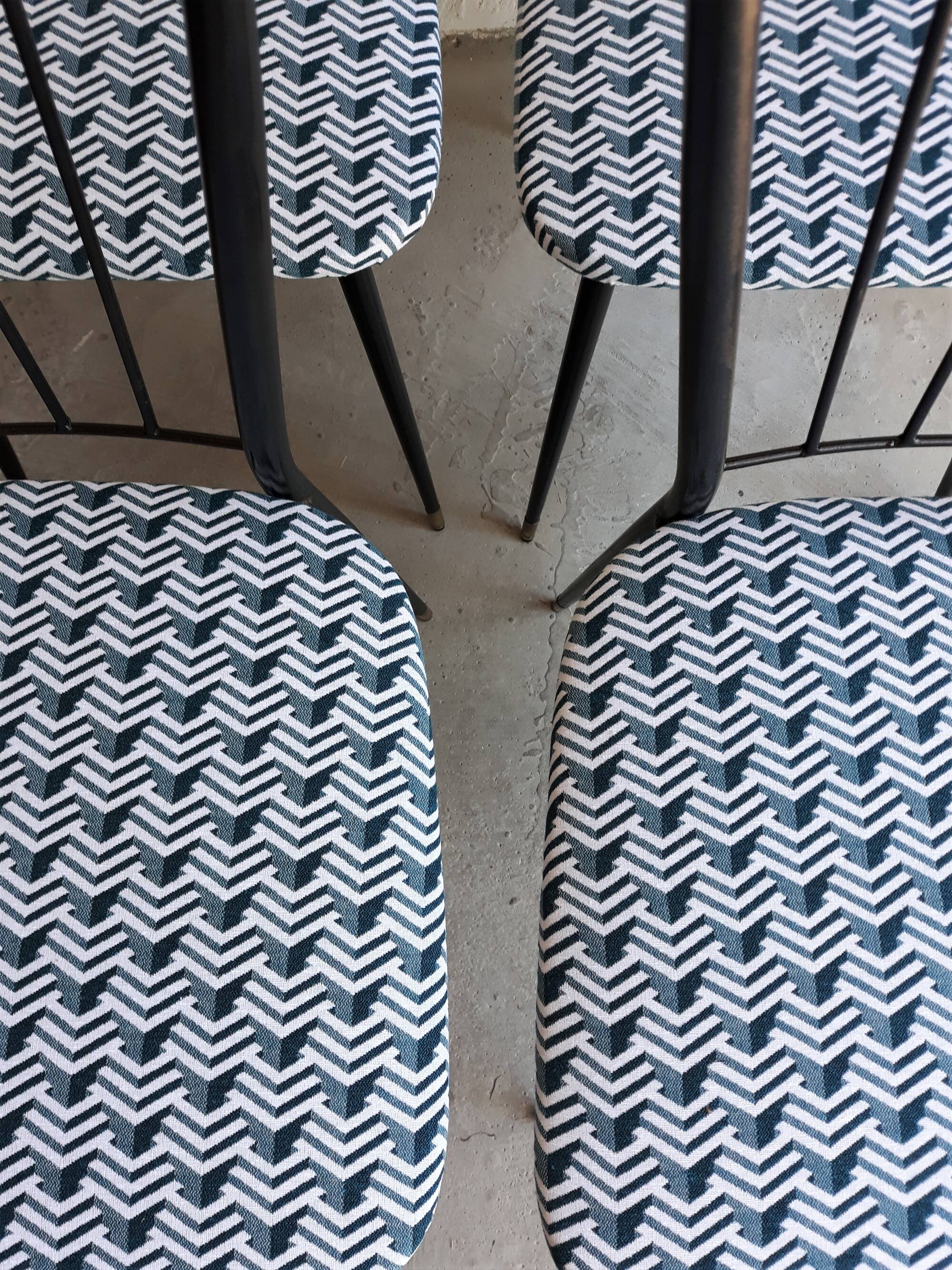 Suite de 4 chaises 1950 design Colette Gueden