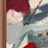 Original Swedish Oil On Canvas – Abstract Composition By Lars Sjögren – Vintage & Framed – 38 × 40 Cm (15.0" × 15.7")