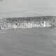 Crystal knife holder, embossed floral pattern, vintage tableware