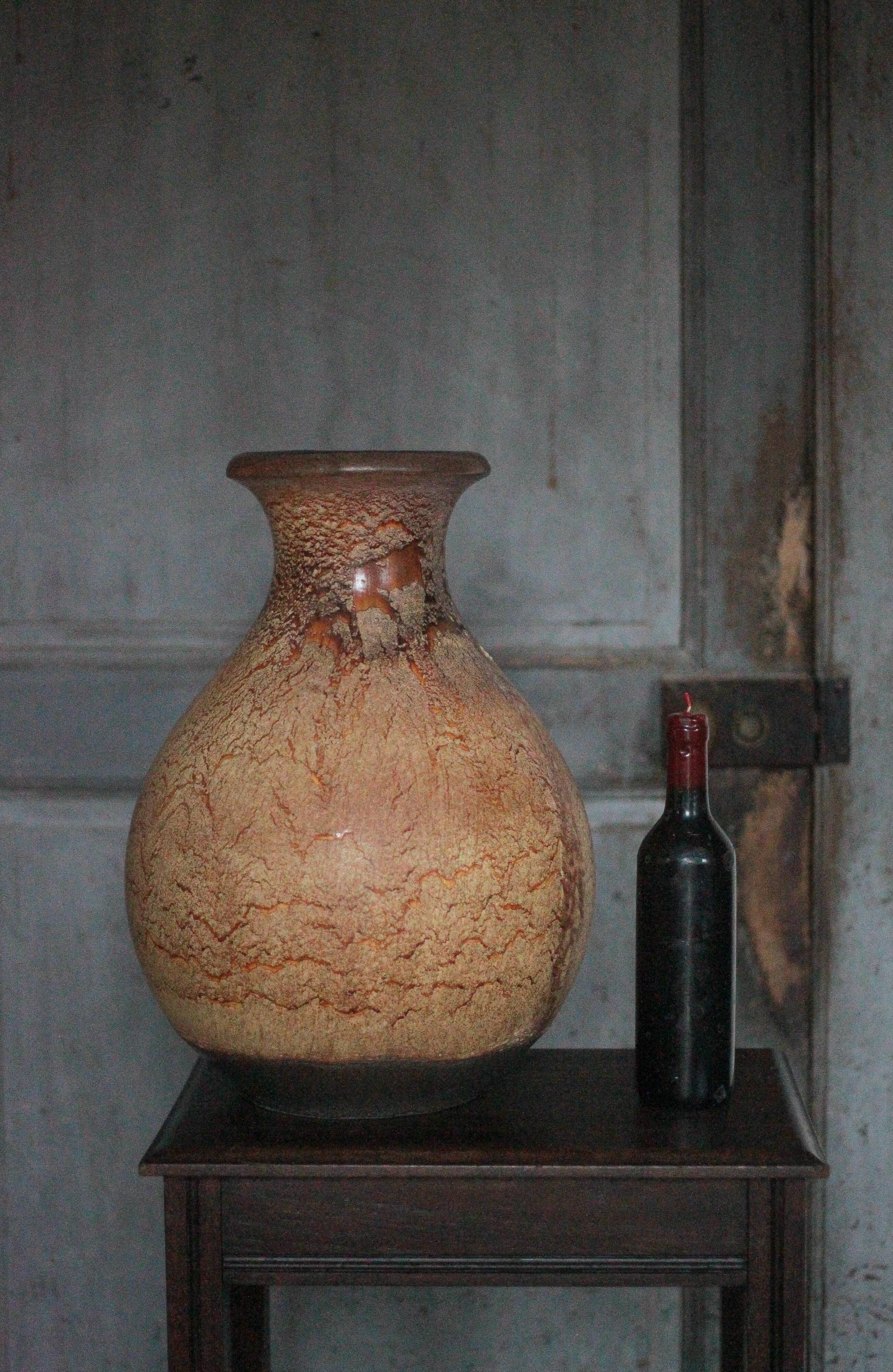 Large ceramic vase 495-48 West Germany, decorative vase, flower pot