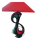 Large modernist lamp "Jamet Paris" in vintage ceramic