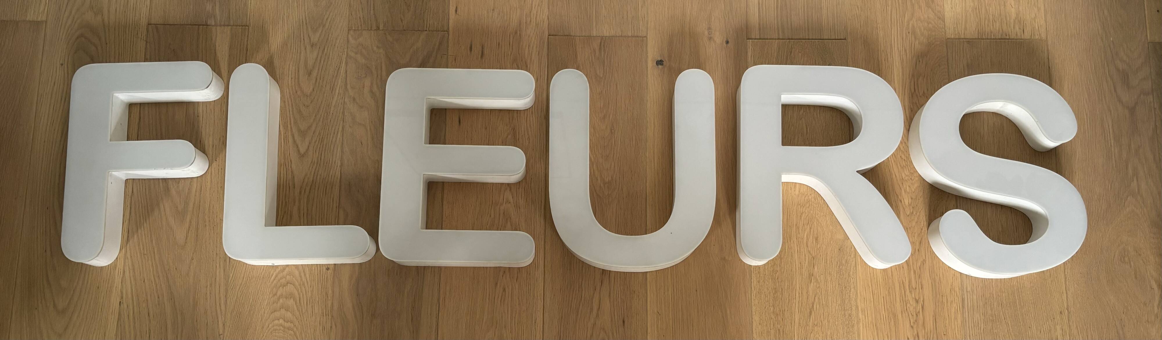 Letters teach "FLOWERS"