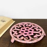 Pink cast iron trifle