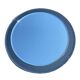 Two-tone round bathroom mirror