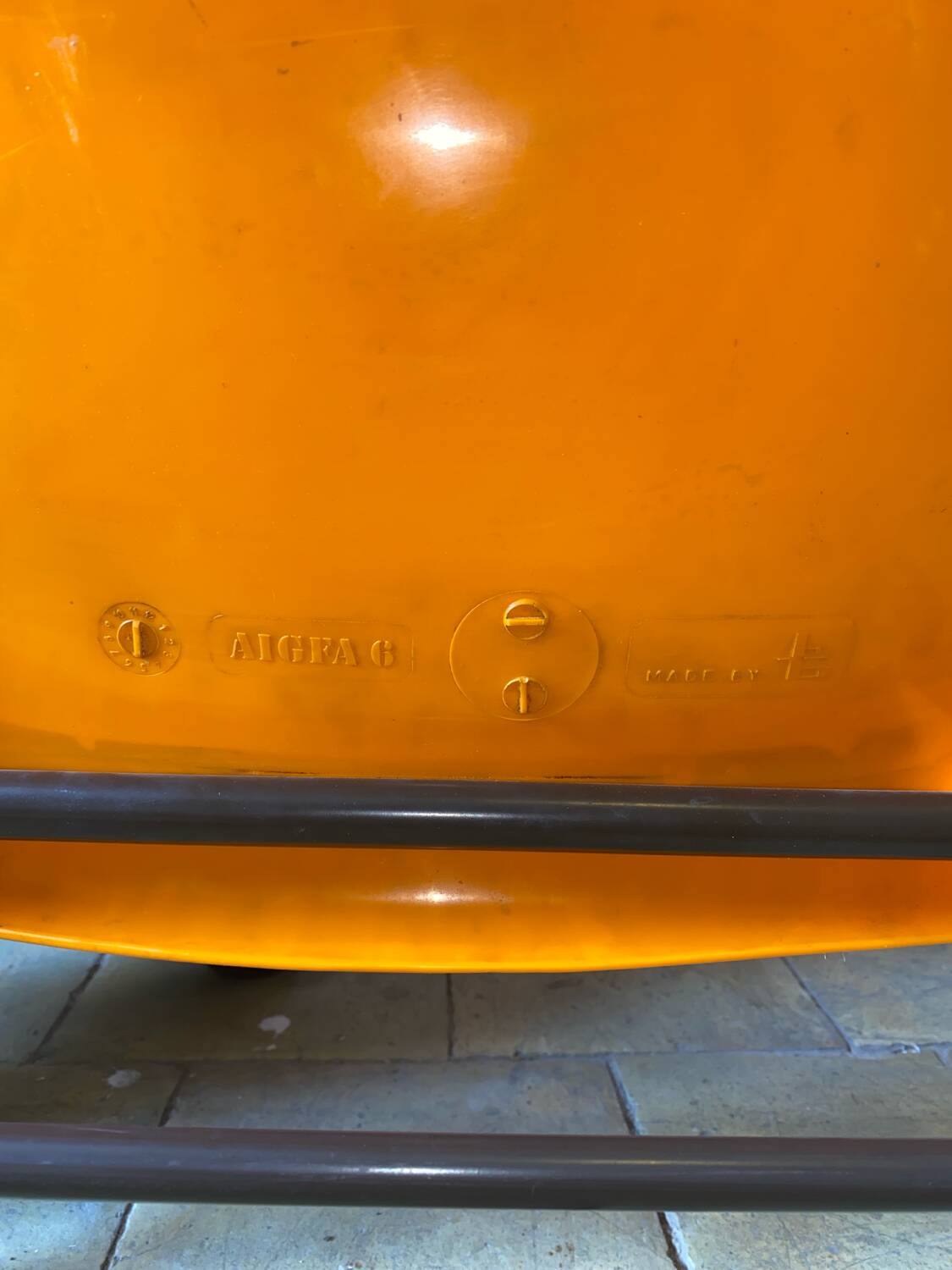 Chaises vintage orange