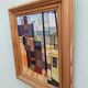 Mid-Century Modern "Cubist View" Vintage Cubist Oil Painting, Framed