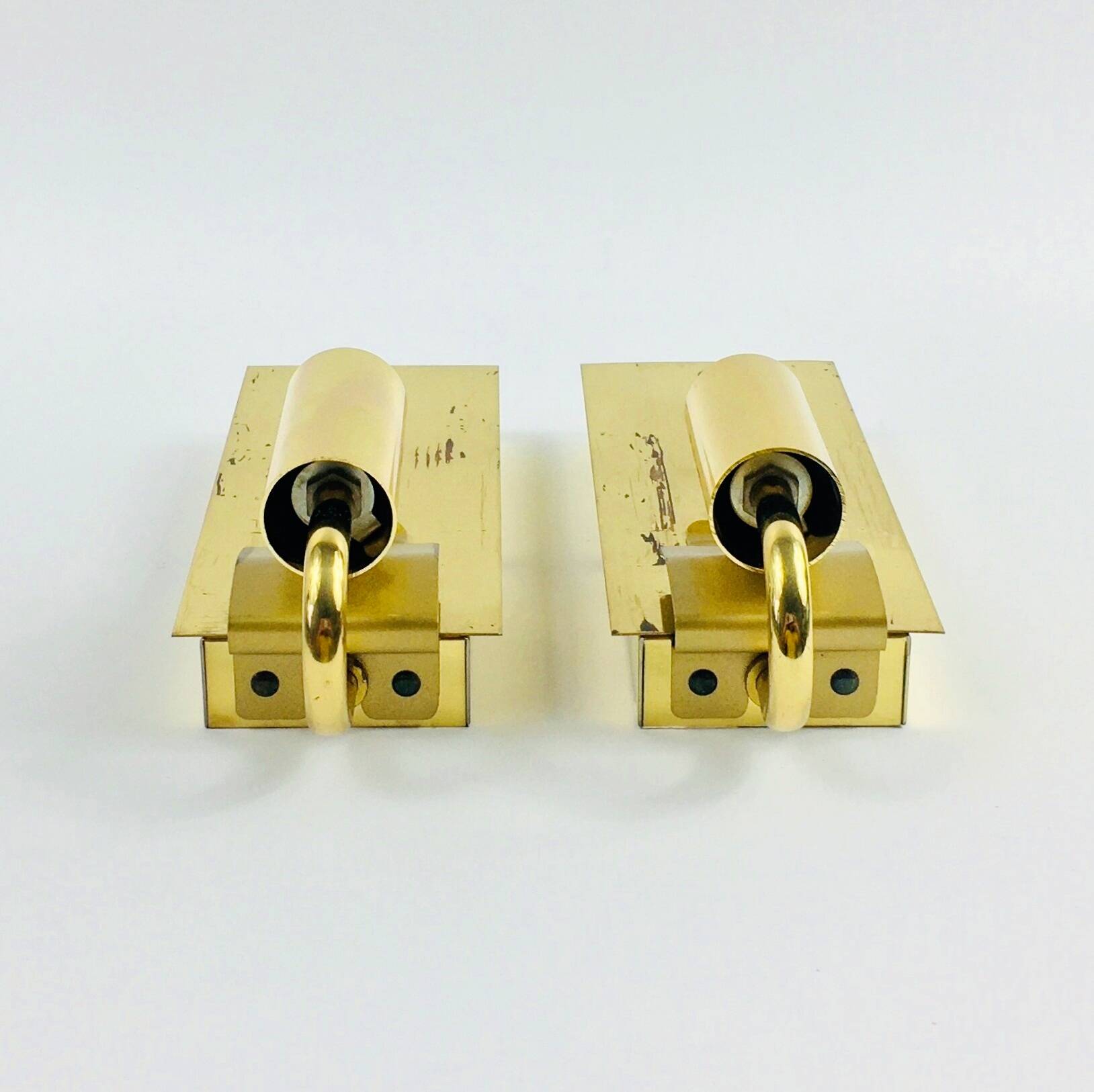 Pair of Mid-Century Bubble Glass Wall Lights/Sconces from Limburg, Germany, 1960s