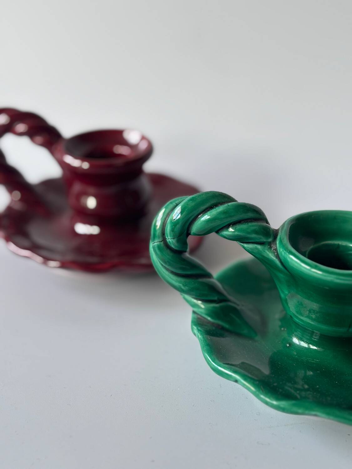 Ceramic candle holders