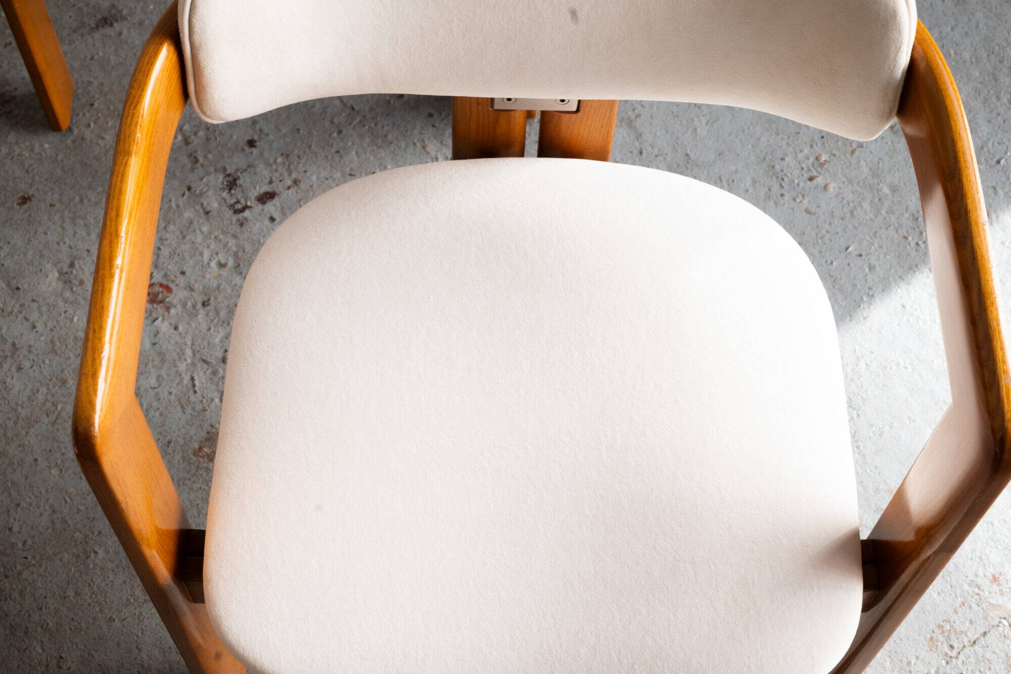 Ensemble de 4 chaises de salle à manger 'Pamplona' par Augusto Savini