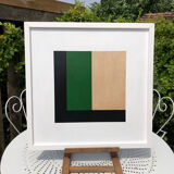 Set de 4 peintures abstraites