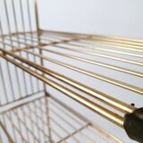Modular gold metal wire shelf