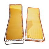 Pair of vintage camp beds