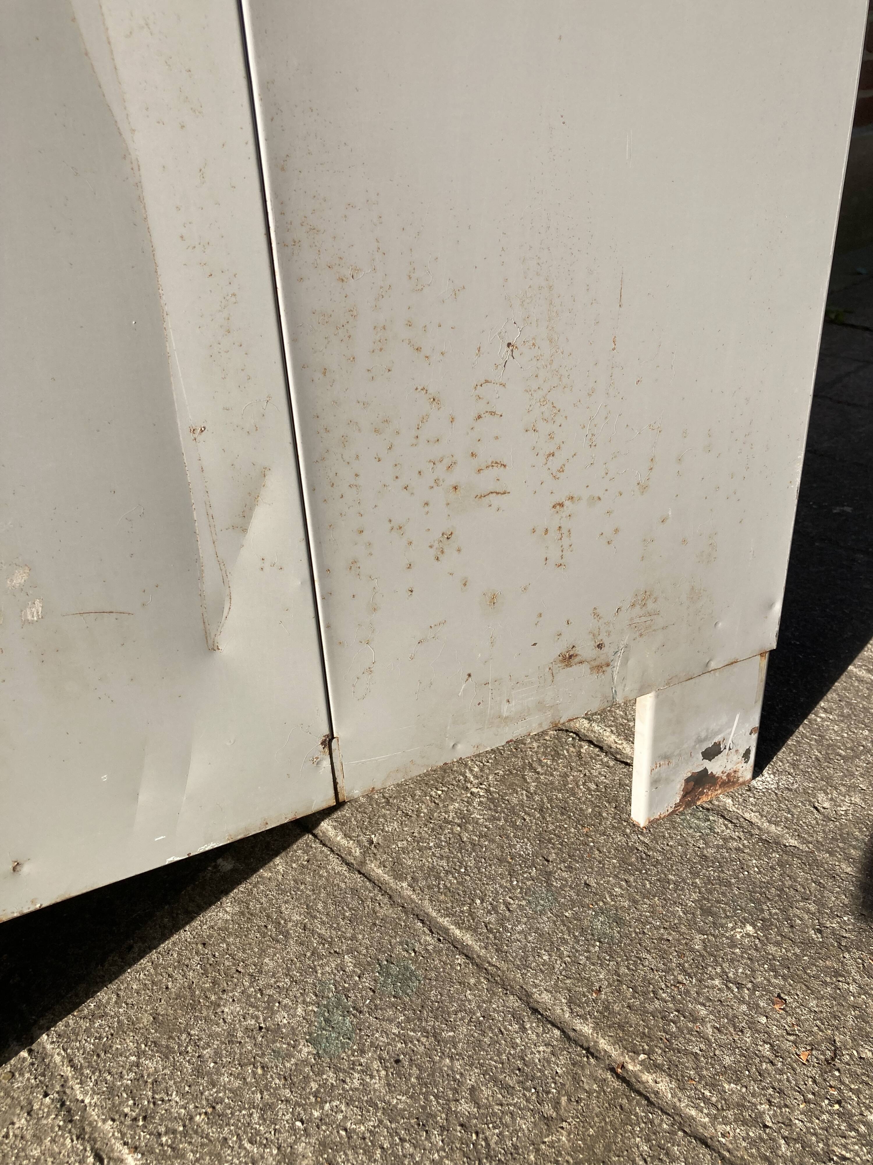 Two-door metal locker