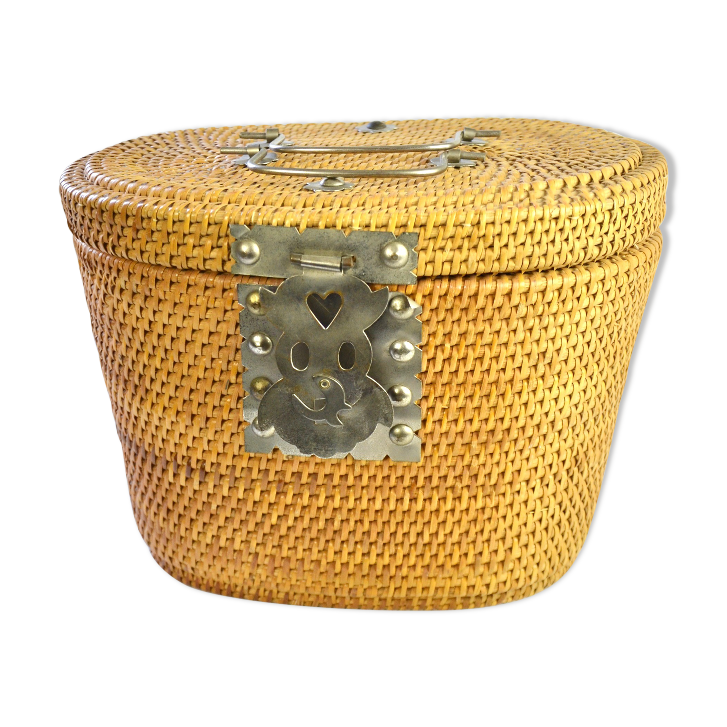 Chinese wicker tea basket