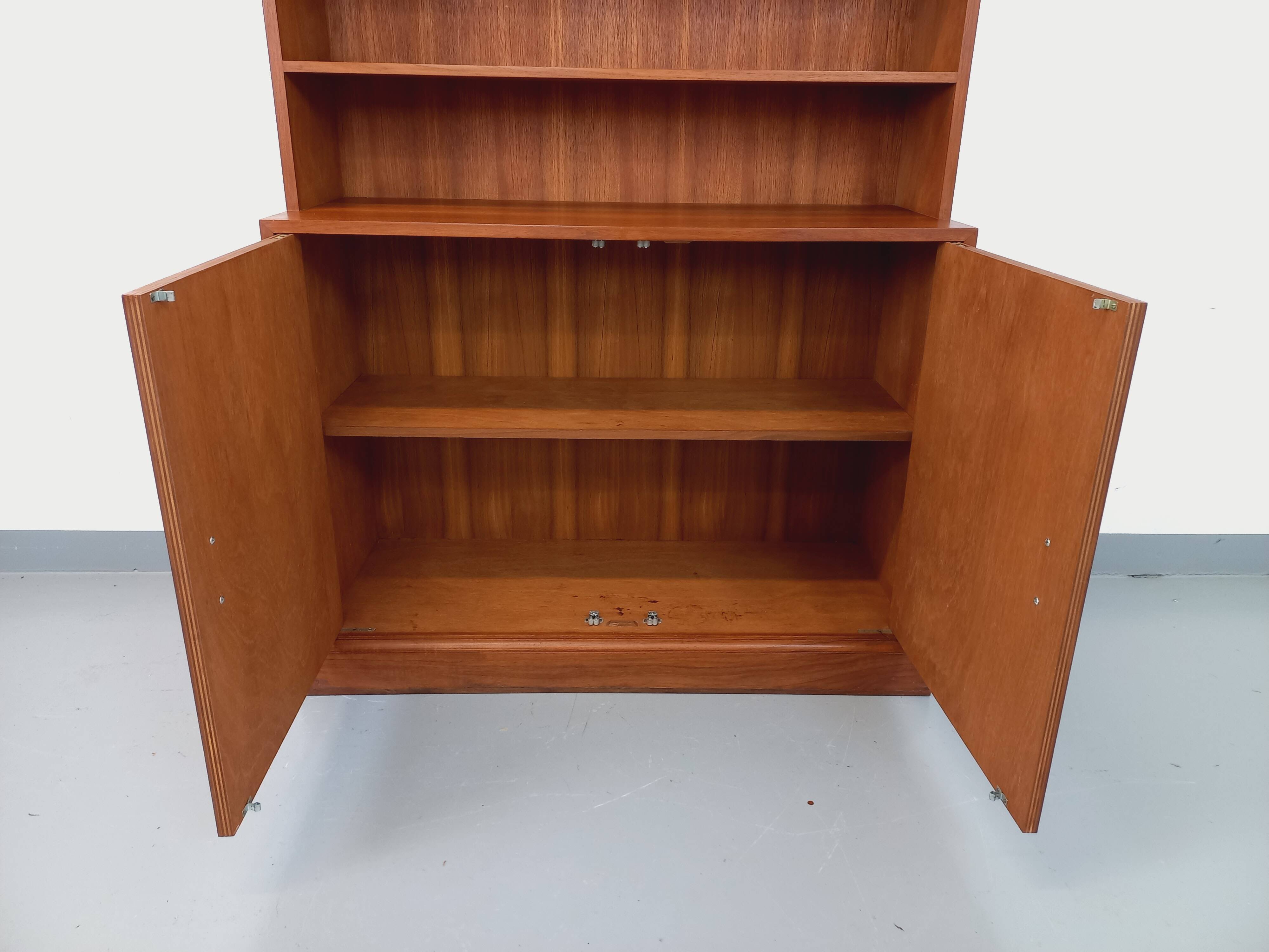 Vintage teak storage bookcase from the 60s