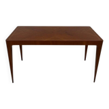 Italian Art Deco Coffee Table in Teak and Maple by Paolo Buffa, 1950s