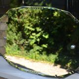 Art Deco beveled chiseled mirror