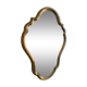 Vintage mirror 1960 Belgian rocaille style gilded wood - 76 x 55cm