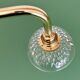 Vintage glass cut lampshade wall light - tableware collection -