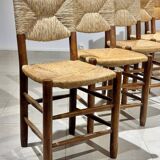 Set of 6 Bauche chairs by Charlotte Perriand