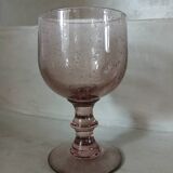 Large stemmed glass with bubble glass