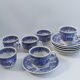 Villeroy & Boch coffee set décor Burgenland blue - 6 cups + 6 saucers
