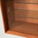 Scandinavian teak wall display cabinet from the 60s