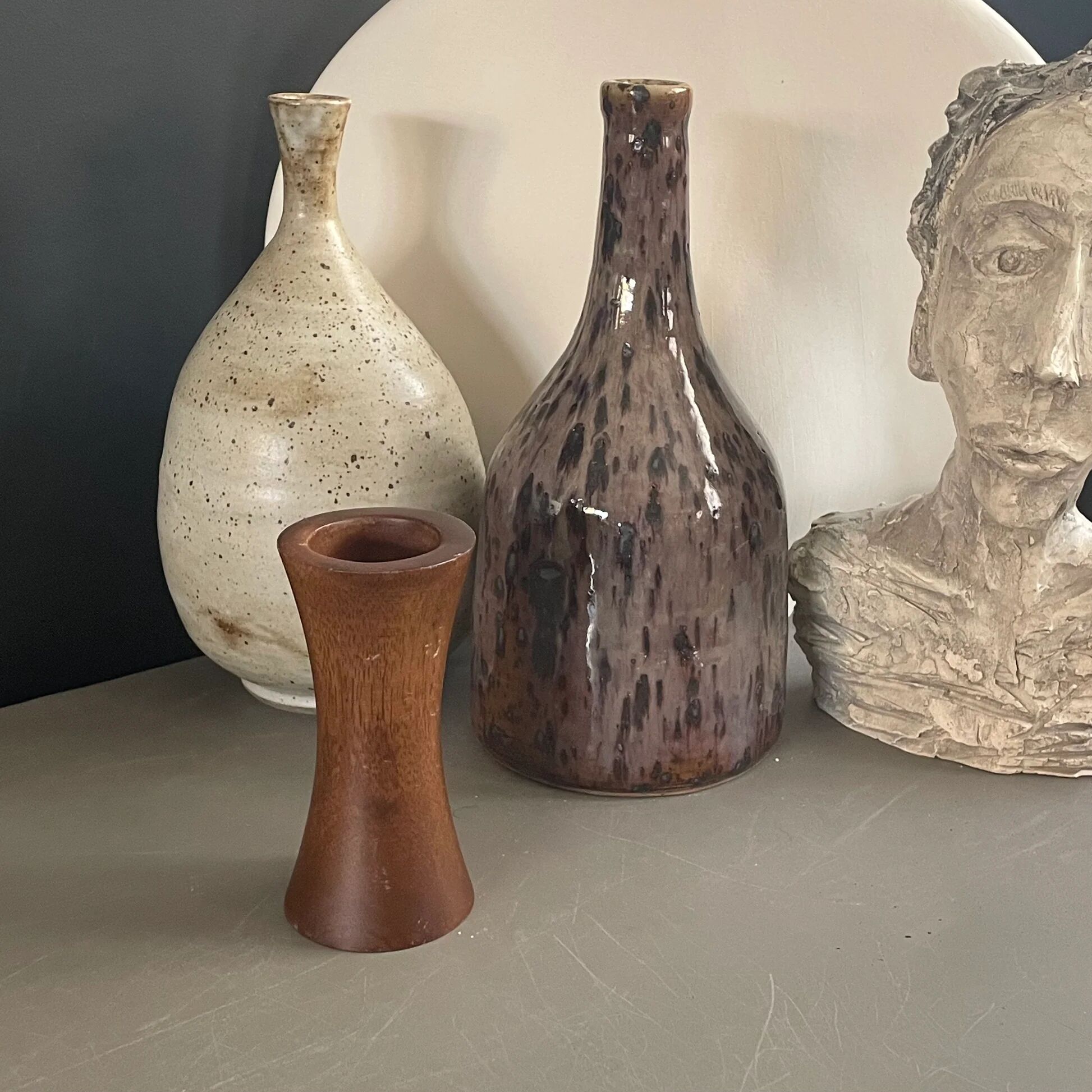Bougeoir scandinave en teck