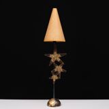 Robert Kostka Brass handmade Table lamp 1980s France