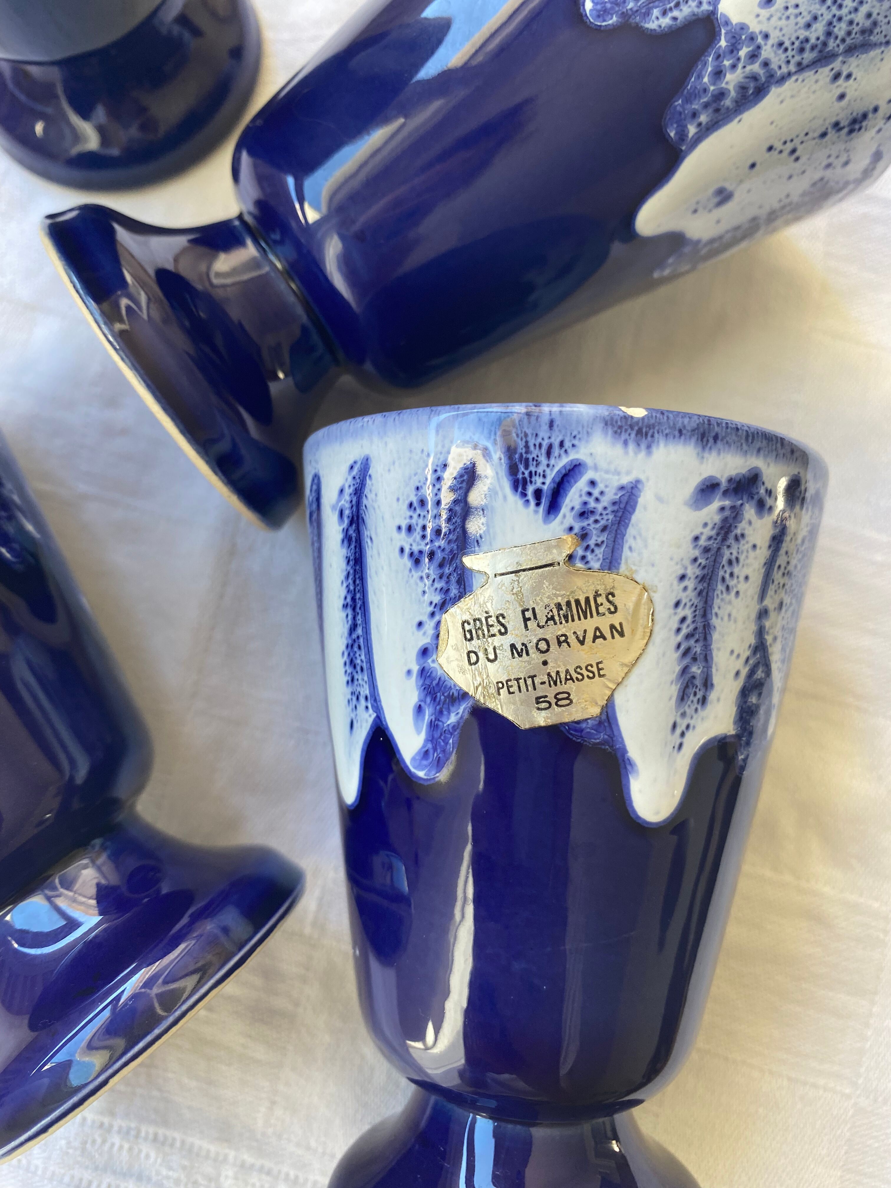 Mazagrans in flamed sandstone