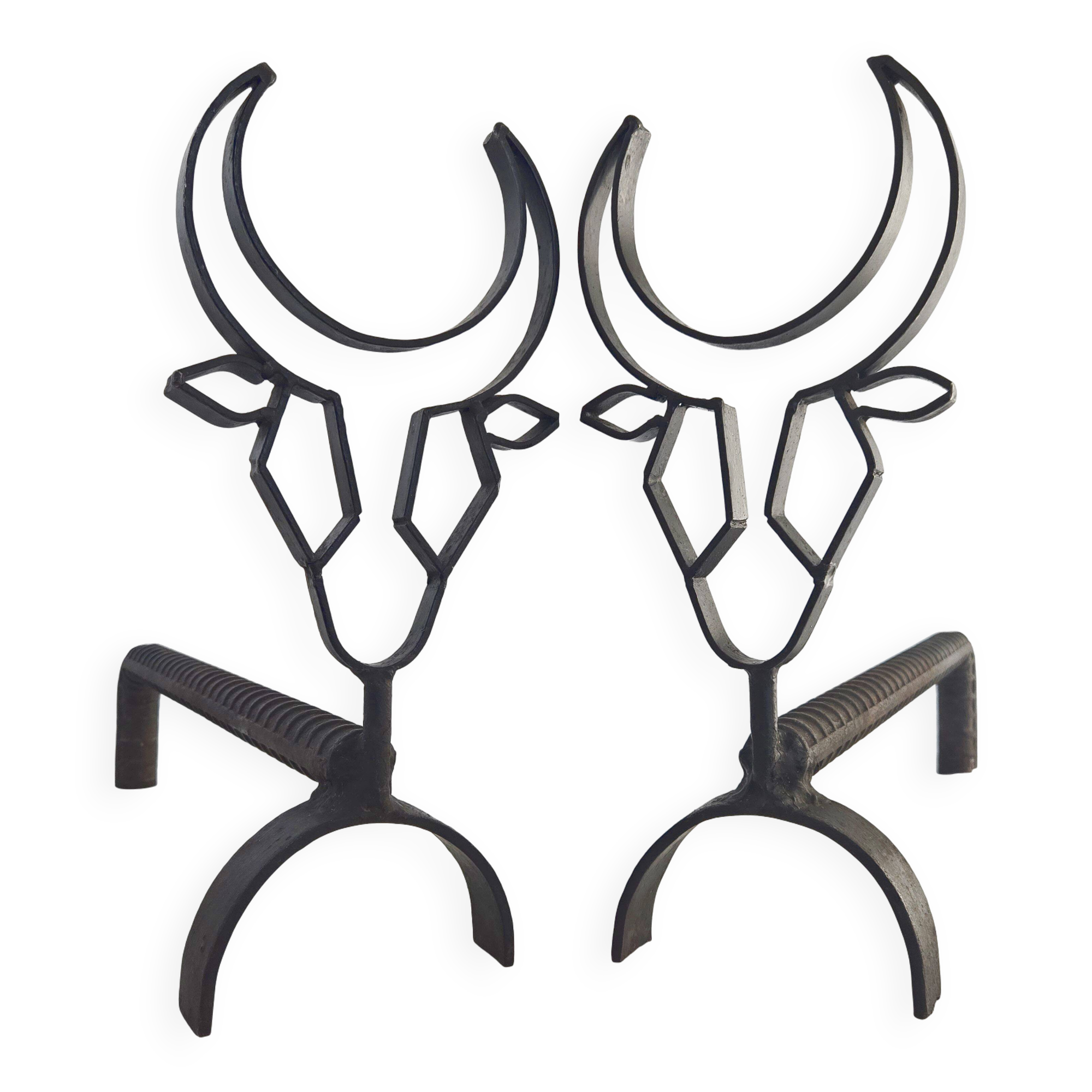 Pair of vintage 1960s andirons