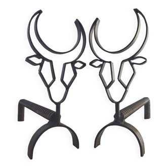 Pair of vintage 1960s andirons