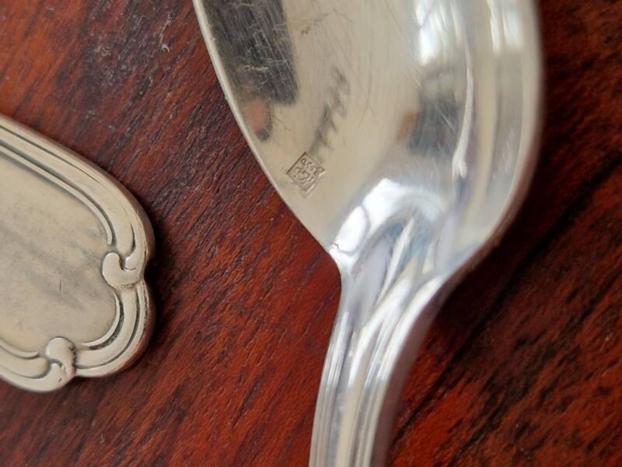 Ercuis - Set of 12 small silver-plated Sully coffee spoons